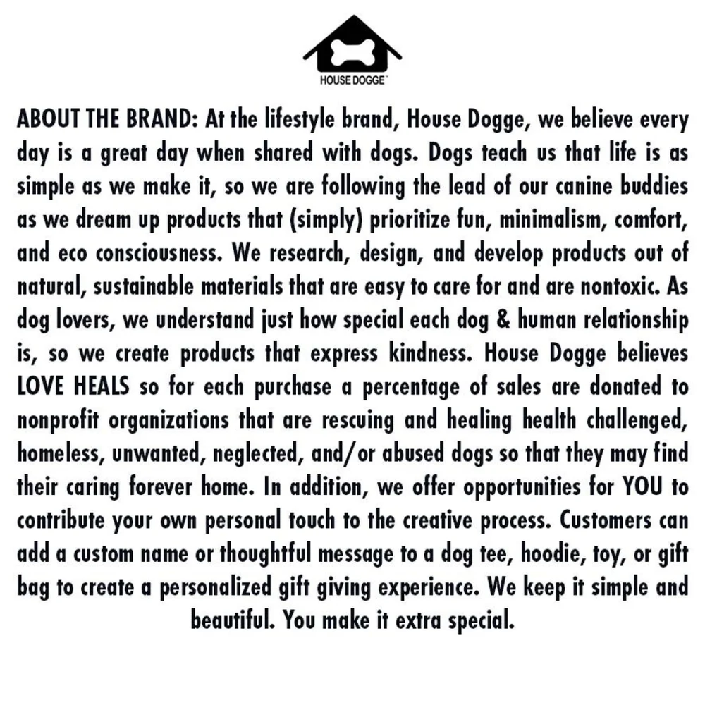HOUSE DOGGE LOVED D.O.G. HOODIE HOST PICK NEW